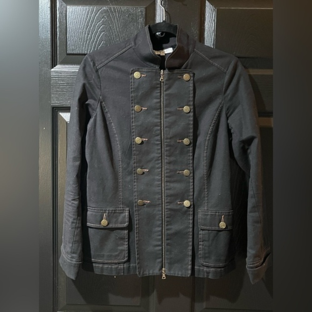 Margaret O’Leary Denim Military Jacket
